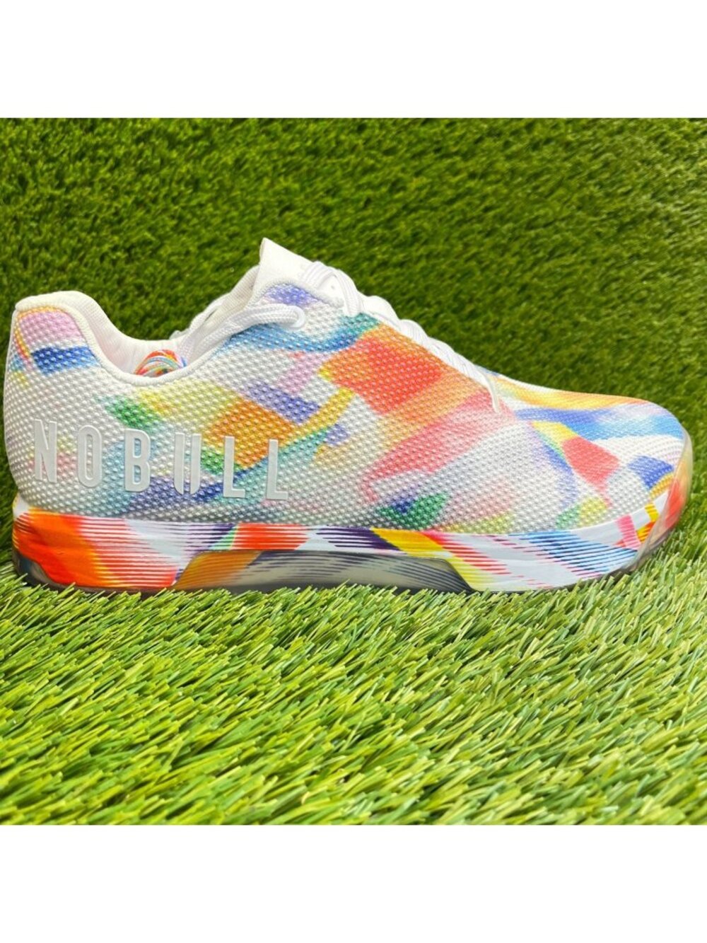 NOBULL White Multicolor Mesh Trainer